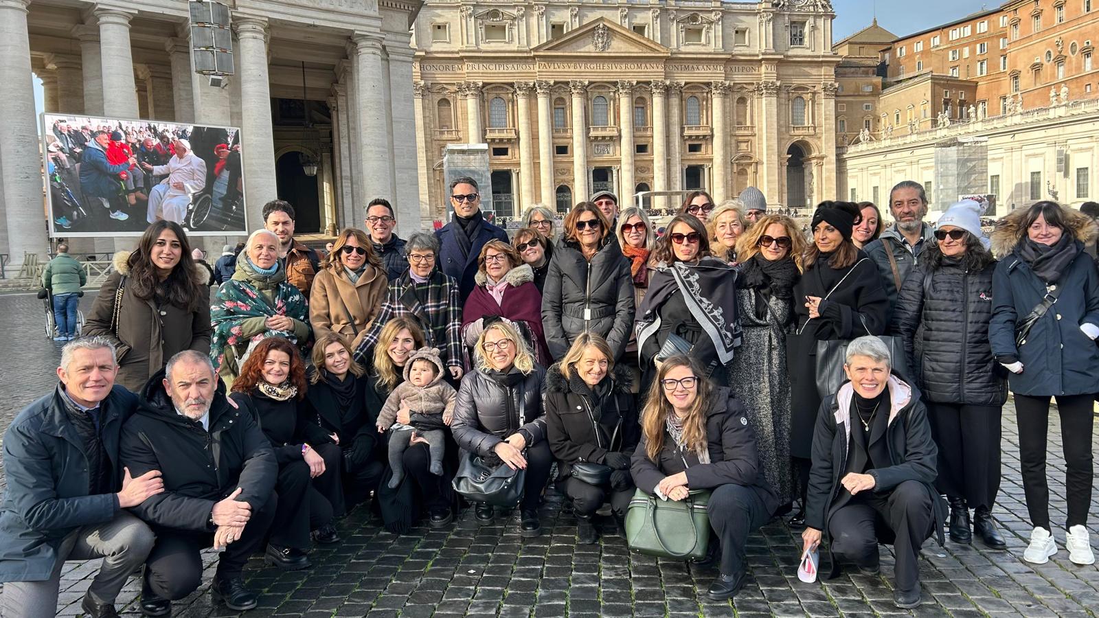 La delegazione AOU con i colleghi di Siena